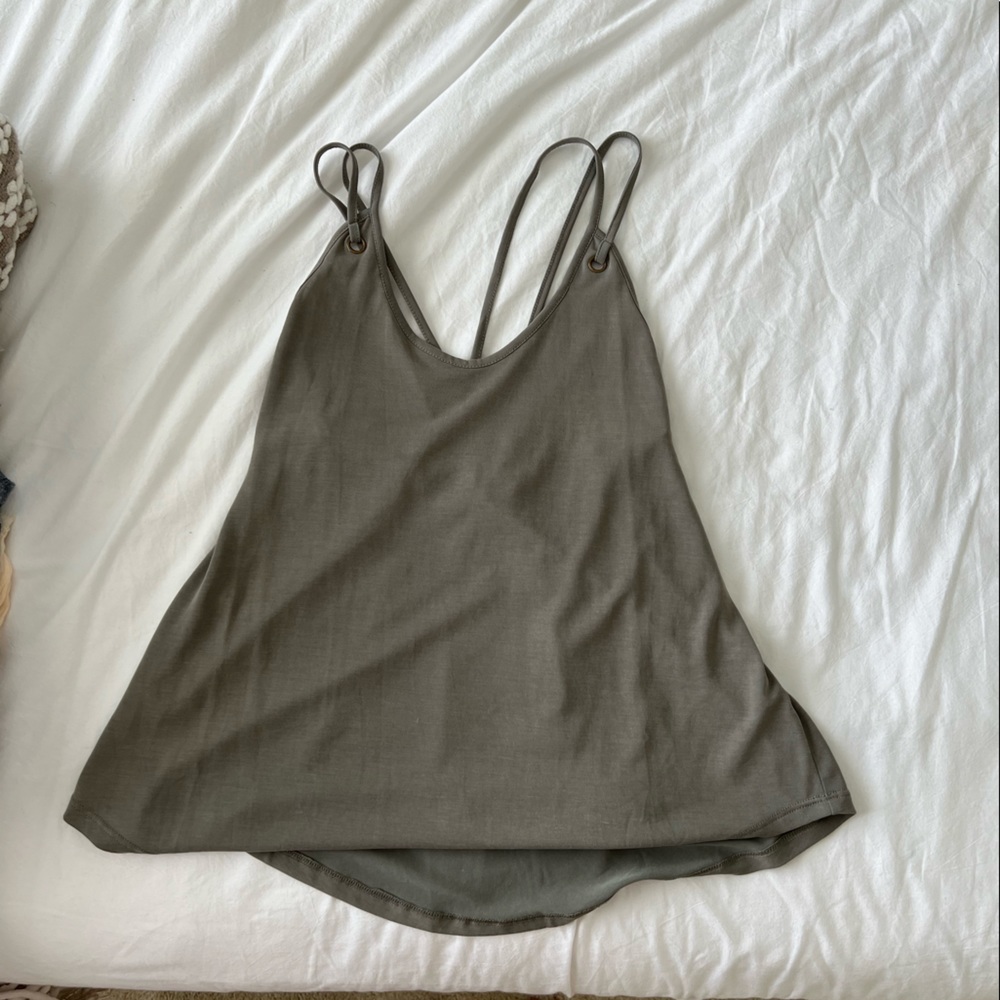 Medium - Green Strappy Tank Top